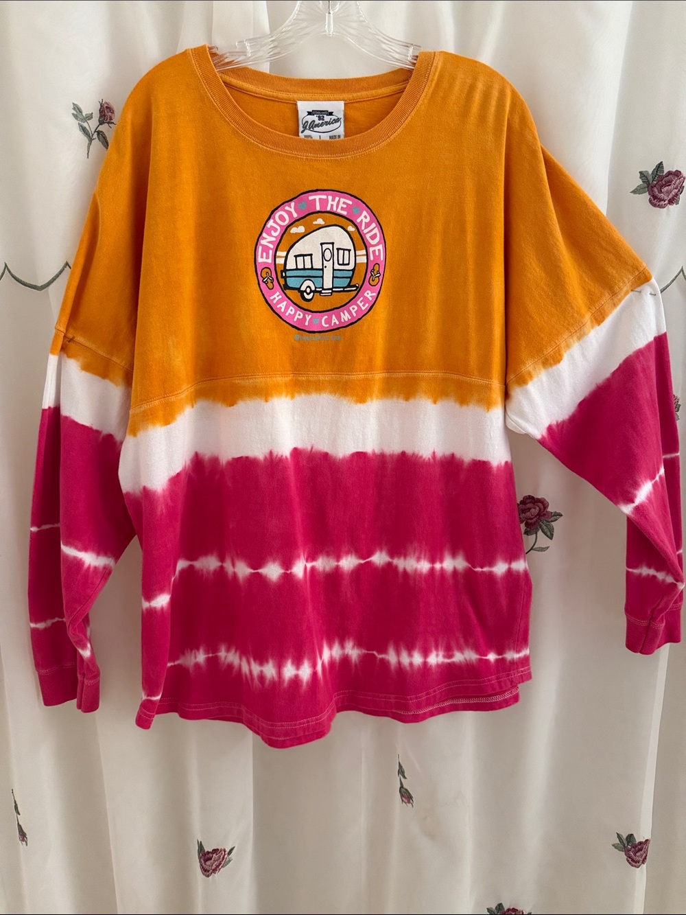 J. America Orange Crewneck Tee